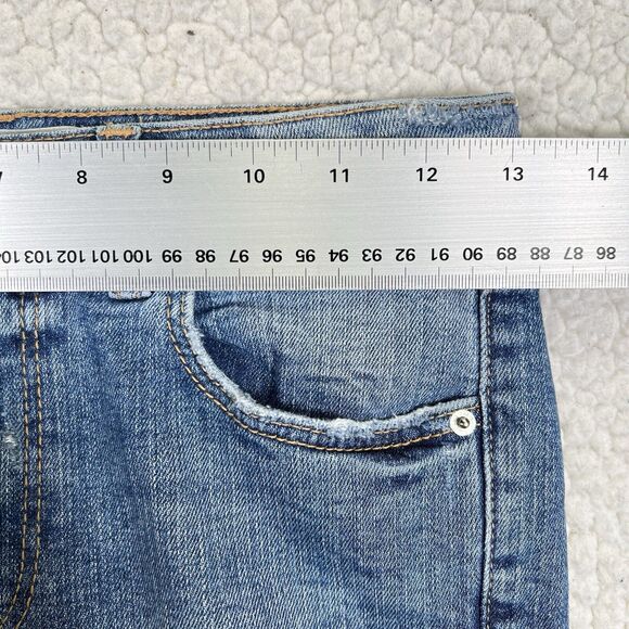 Zara Jeans Women’s Size 2 (Actual 26x28) Blue Skinny Mid Rise Distressed - Picture 7 of 10